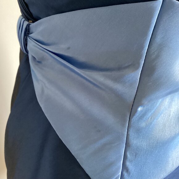 Impression Bridal Iridescent Blue Short A-Line Prom Dress Size 10 - Picture 9 of 9